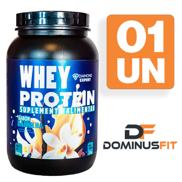 Whey Protein Concentrado 900g Sabor Baunilha